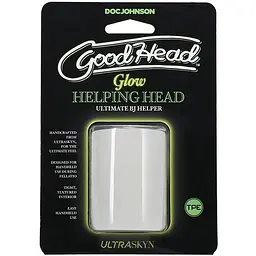 Мастурбатор Doc Johnson GoodHead - Glow Helping Head - мініатюра 5