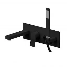 Змішувач для ванни Paffoni Tilt black matt TI001NO, Чорний матовий