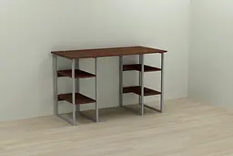 Комп'ютерний стіл Ferrum-decor Карен 75x140x60 сірий ДСП Венге 16мм (FRD-105843)