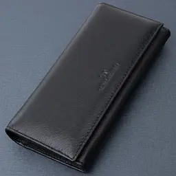 Класичний жіночий гаманець з натуральної шкіри ST Leather 22676 чорний