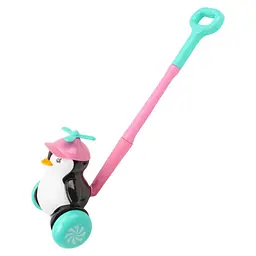 Дитяча іграшка "Каталка Пінгвін" ТехноК 3441TXK розміри 19х18.5х62 см - мініатюра 5