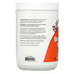 Натуральна добавка NOW Brewer's Yeast Super Food, 454 грам - мініатюра 3