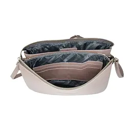Жіночий клатч із ремінцем через плече, фрез GRANDE PELLE 26х17х6 см acs0032214 - мініатюра 5