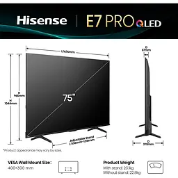 Телевізор Hisense 75E7Q Pro 75" QLED 4K (20015894) UA [144231] - мініатюра 9
