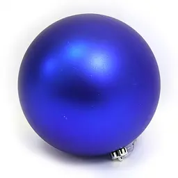 Велика ялинкова куля матова "BLUE" 25см, 0980-25BL