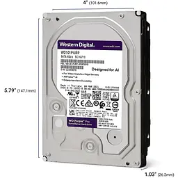 Жорсткий диск WD Purple Pro 12 TB (WD122PURP) - мініатюра 2