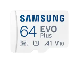 Samsung Карта пам'яті microSDXC 64GB C10 UHS-I R130MB/s Evo Plus + SD - мініатюра 4