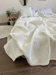 Покривало Zeintex Oslo бавовняне стьобане молочне 230х320 см - мініатюра 6
