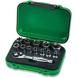 Набір головок з тріскачкою Toptul 1/4" 13ед. GABW1301