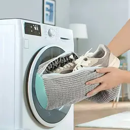 Мішок чохол для прання взуття із захистом від пошкоджень Alio мішок для делікатного прання 360° з шумозаглушенням Сірий - мініатюра 4