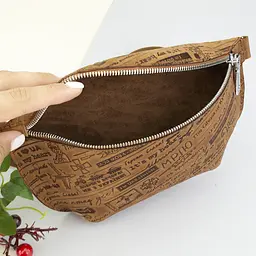 Бананка шкіряна Handycover Ukraine через плече бежева - мініатюра 5