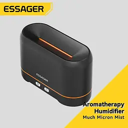 Зволожувач повітря ESSAGER Flame Aromatherapy Humidifier чорний - мініатюра 3