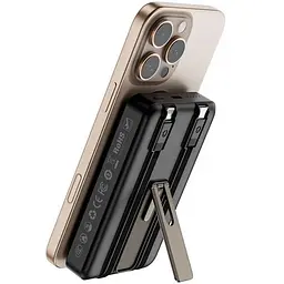 Портативний ЗП Power Bank WIWU Wi-P056 22.5W+PD20W з БЗП+iWatch with cable 10000 mAh Black - мініатюра 5