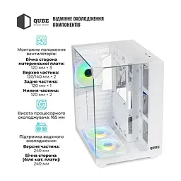 Корпус для ПК Qube AQUARIUM_GWNU3 - мініатюра 5
