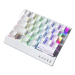 Ігрова дротова магнітна клавіатура Ajazz AK029 / Ice Island Switch / White Lines - мініатюра 2