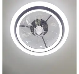 Стельова LED-люстра-вентилятор Artlight FS303BK, чорна, 68 Вт, від 12-19 м² - мініатюра 5