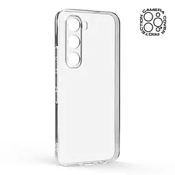Прозрачный чехол для TECNO Spark 40 Pro 4G (KM6) с защитой камеры, тонкий, силиконовый, бесцветный, ударопрочный, противоударный бампер с закрытой камерой, ArmorStandart (ARM87525) - мініатюра 2