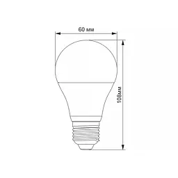 LED-лампа Titanum A60 10W E27 4100K (23802-000) - мініатюра 3