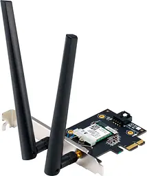 Адаптер Asus PCE-BE6500 WiFi 7 + Bluetooth 5.4 до 2882 Mbps 2 зовнішні антени - мініатюра 2