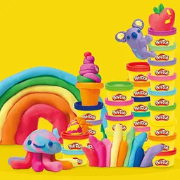 Набір маси для ліплення Hasbro Play-Doh Райдужні сюрпризи 50 баночок (G1761) - мініатюра 7