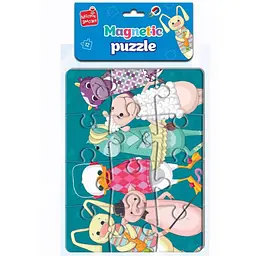 Пазли на магніті Vladi Toys Малюк зможе Звірята А5 12 елементів (VT3301-01) - мініатюра 2
