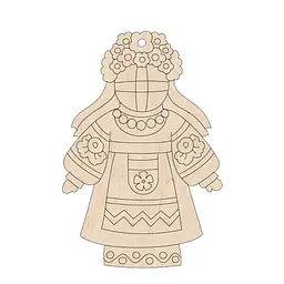 Набір фігурок для розфарбовування та прикрашання "Лялька-мотанка" Motanka-Doll8, 8 штук - мініатюра 3