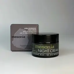 Крем Ультрапоживний нічний Mesonia для обличчя з гіалуроновою кислотою та екстрактами трав 14 мл - мініатюра 3