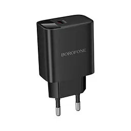 Зарядний пристрій BOROFONE BA97A Ilustre USB-C PD30W digital display Black (6941991120480) - мініатюра 6