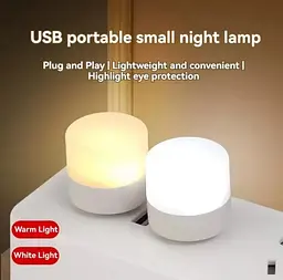 Портативна USB світлодіодна лампа-нічник із теплим (3000К) світлом, працює від Power Bank, та ін. ґаджетів 5В - мініатюра 16