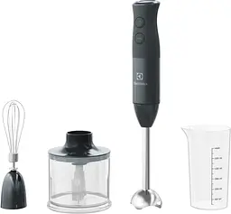 Блендер заглибний 600Вт, 3в1, чаша-600мл, чопер, чорний Electrolux kuh0015591