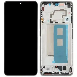 Дисплей Xiaomi Poco F5 Pro / Red K60 / Red K60 Pro чорний, TFT, без функції відбитка пальця, з рамкою білого кольору, White