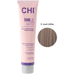 Тонер для волосся CHI Tone&Gloss Iced Coffe кремовий безаміачний 85 г - мініатюра 2