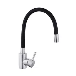 Змішувач для кухні з гнучким виливом Agua Acero-INOX035NS-1 CV023288 Хром матовий - мініатюра 4