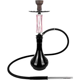 Кальян Trumpet Hookah Rider W-40 Pink-White (колба Drop Black) - мініатюра 2