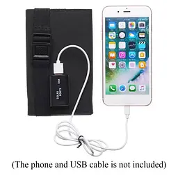 Складаний сонячний зарядний пристрій Solar Powerbank 20W MP04B Чорний - мініатюра 5