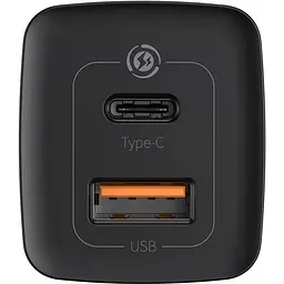 Зарядное устройство для Baseus GaN2 Lite Quick Charger C+U 65W EU Black (CCGAN2L-B01) - миниатюра 4