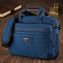Сумка текстильна для ноутбука 20184 Vintage синій
