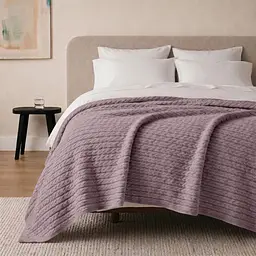 Плед покривало Cosas Floral Knitted Braid 230х240 см косичка (Blanket_24Floral_KnittedBraid_230x240) - мініатюра 2