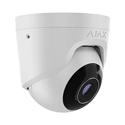 IP-відеокамера 5Mp Ajax TurretCam (5 Mp/2.8 mm) (8EU) ASP White f=2.8mm з мікрофоном (26-00371) - мініатюра 2