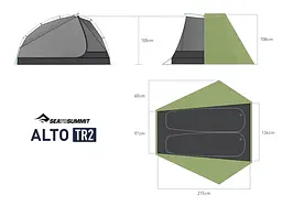 Намет Sea To Summit Alto TR2 Зелений - мініатюра 2