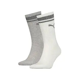 Шкарпетки Puma Crew Heritage Stripe Unisex 261058001-002 світло-сірий 43-46 (8718824801063) - мініатюра 1