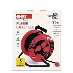 Мережевий подовжувач EMOS катушка 4 роз., 25 м (P08225) - мініатюра 7