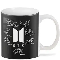 Кухоль GeekLand Bangtan Boys BTS автографи BTS.02.08 330 мл білий - мініатюра 2