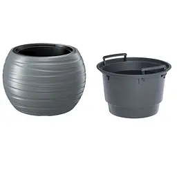Горщик для квітів Prosperplast Maze з вкладишем 436х299 мм сірий (89038-405) - мініатюра 2