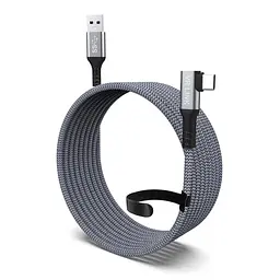 Кабель Oculus Link USB 3,2 Type-C Quest 2/3/Pro/Pico 4 7 м Сірий (AC-7mGS) - мініатюра 6