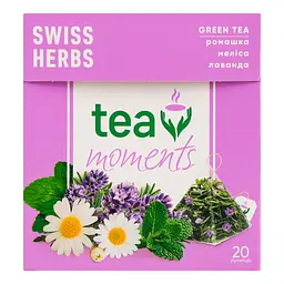 Чай Tea Moments Swiss Herbs 34 г (20 пір. х 1.7 г) - мініатюра 2