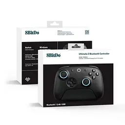 Геймпад 8BitDo Ultimate 2 Bluetooth Switch, Switch 2, ПК з Windows, TMR, Еффект Холла Чорний - мініатюра 10