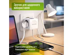 Мережевий розгалужувач ColorWay White (CW-CHE4W) - мініатюра 6