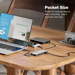 Кардрідер док-станція USB-C HDMI/2xUSB-A/USB-C/SD/MicroSD/RJ54 Digitus70914 - мініатюра 5
