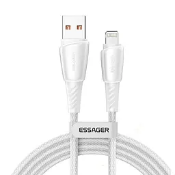 Зарядний кабель Rainbow White ESSAGER USB to Lightning 3A 1метр